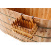 Load image into Gallery viewer, ALFI brand AB1103 59&quot; Free Standing Cedar Wood Bathtub with Bench