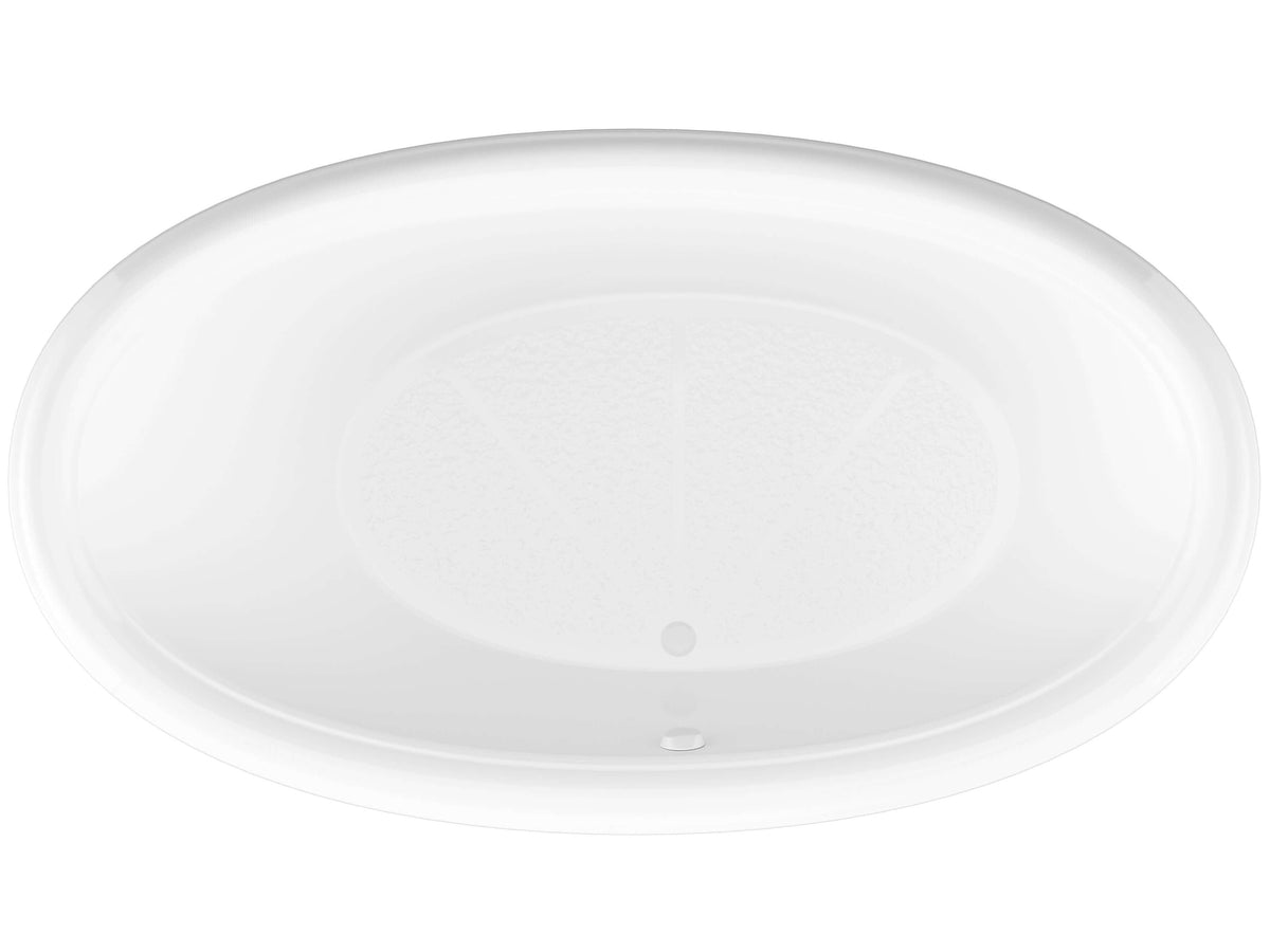 Atlantis Whirlpools Petite 44 x 78 Oval Soaking Bathtub 4478PCS