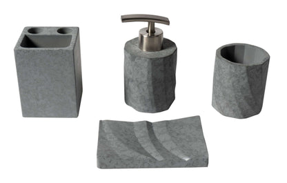 ALFI brand ABCO1019 4 Piece Solid Concrete Bathroom Accessory Set