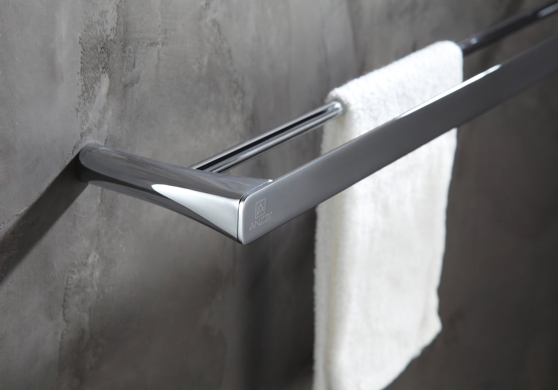 Caster 3 Series Towel Bar in Polished Chrome