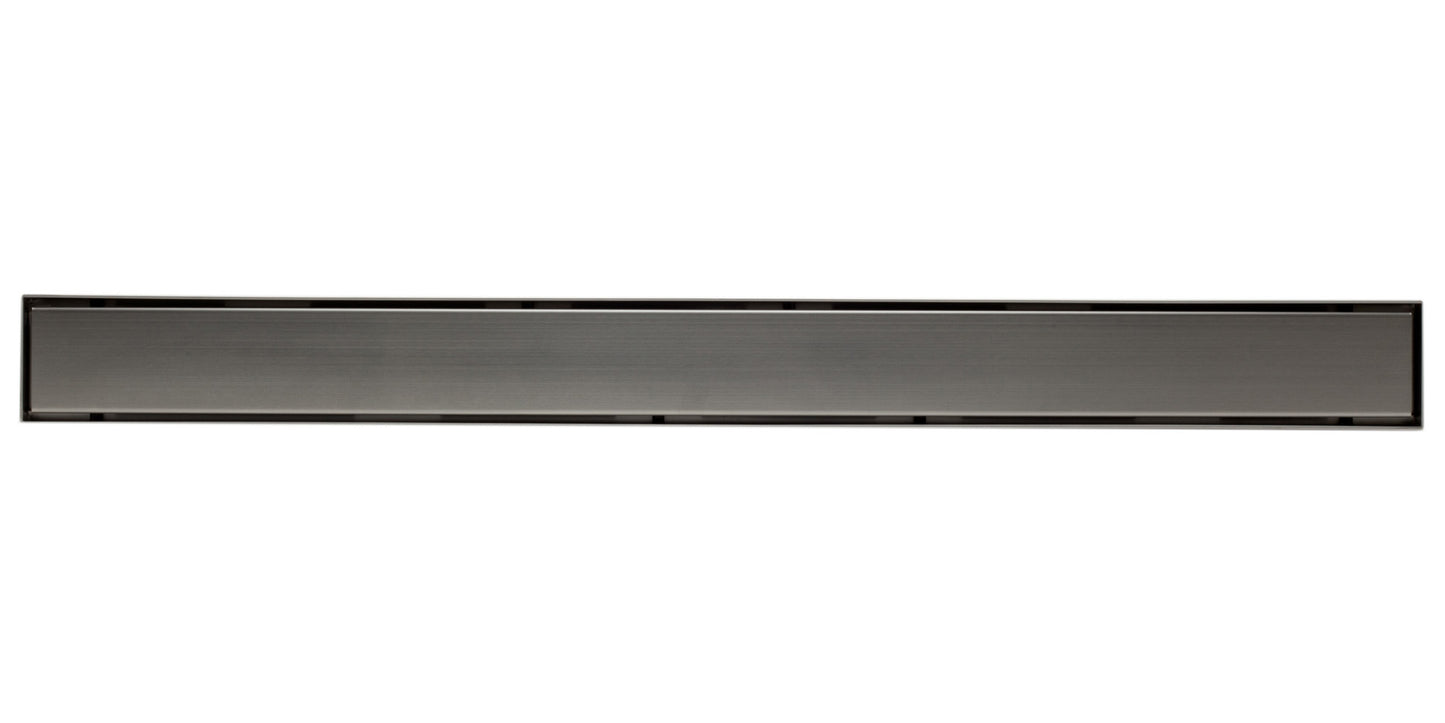 ALFI brand ABLD32B-BSS 32" Modern Brushed Stainless Steel Linear Shower Drain with Solid Cover