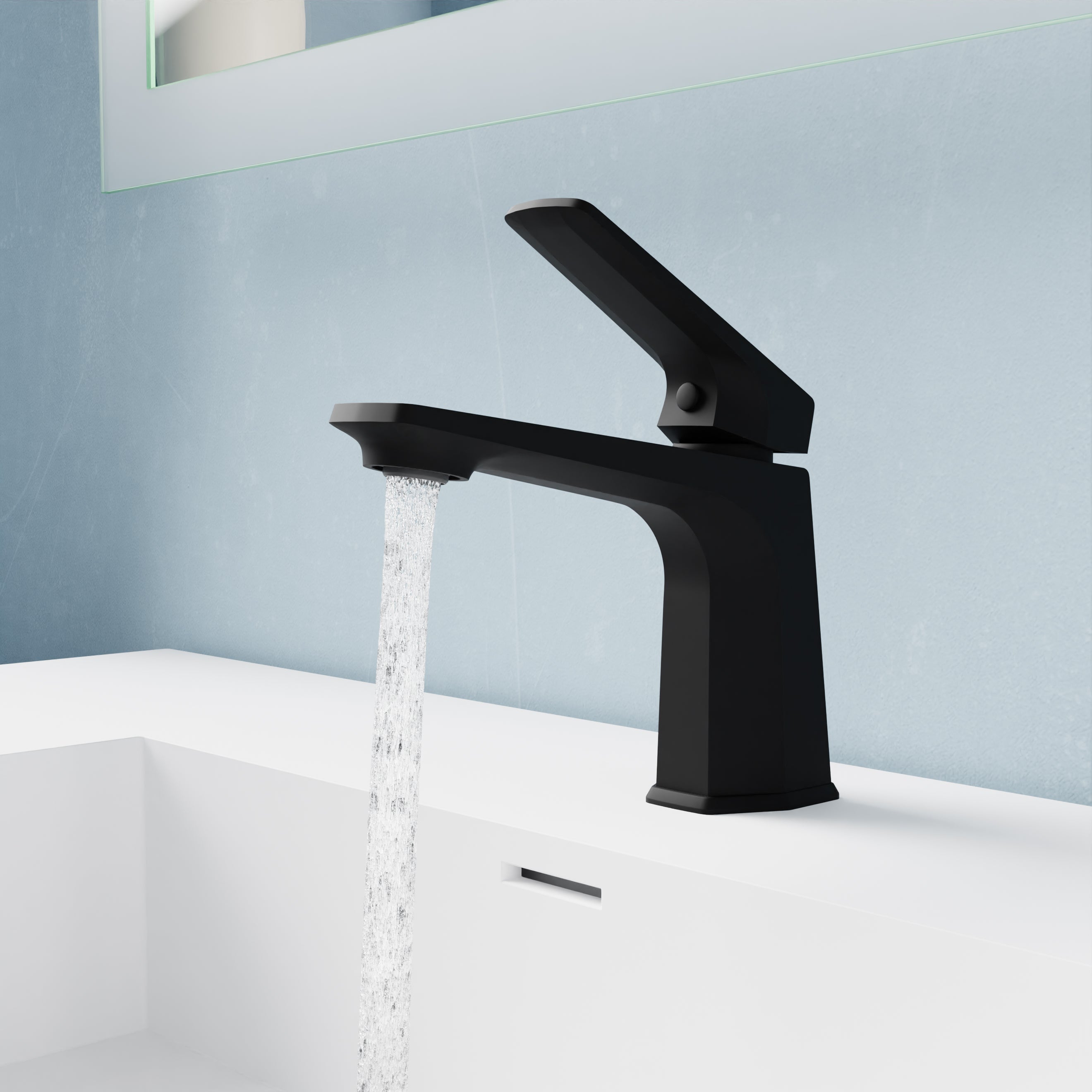 ANZZI Single Handle Single Hole Bathroom Faucet With Pop-up Drain