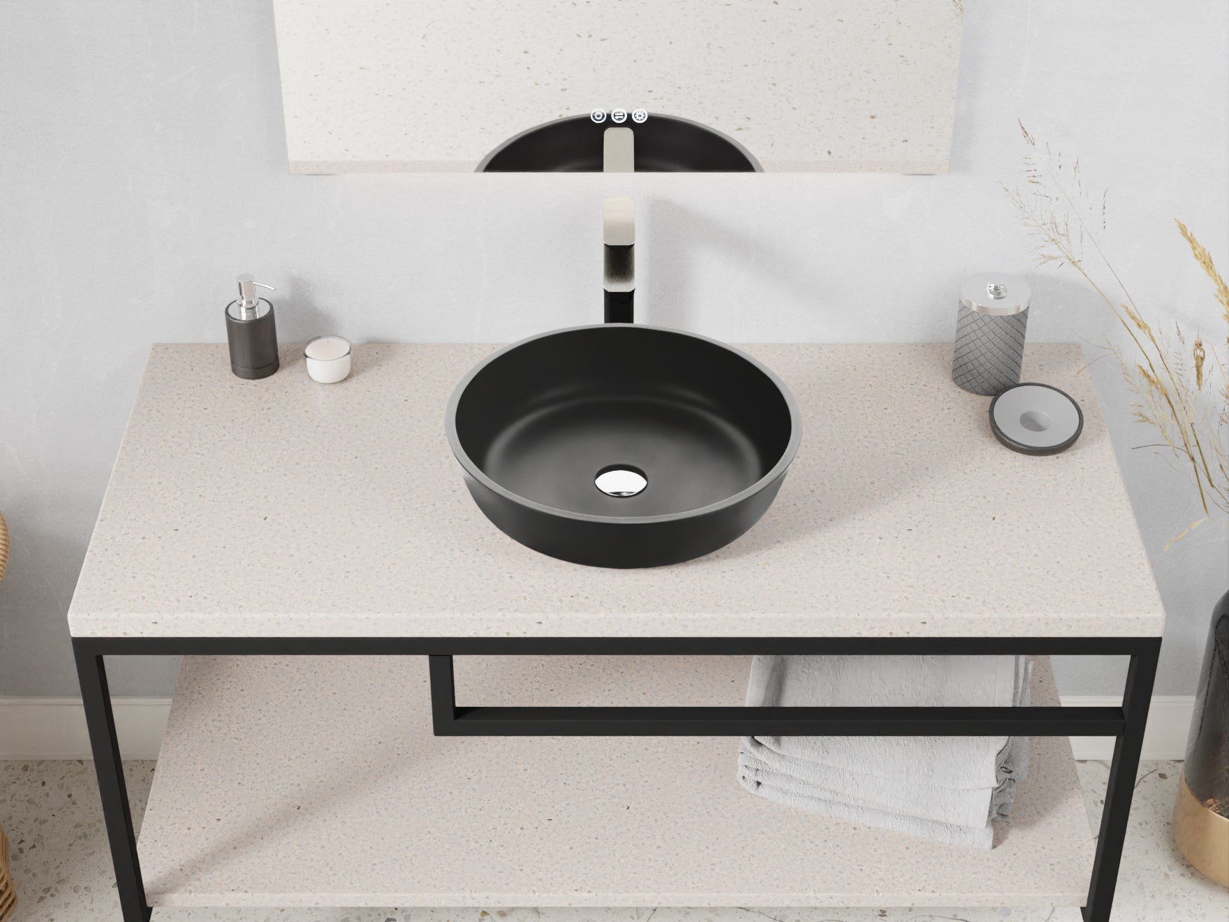 Allegro Round Glass Vessel Bathroom Sink