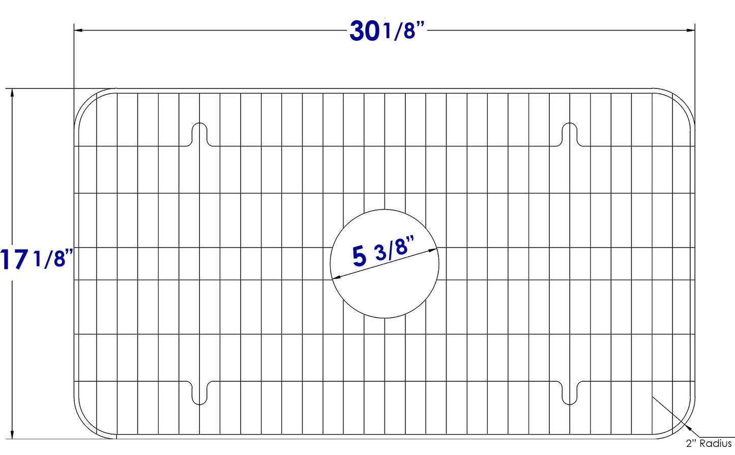 ALFI brand GR533 Stainless Steel Protective Grid for AB532 & AB533 Kitchen Sinks