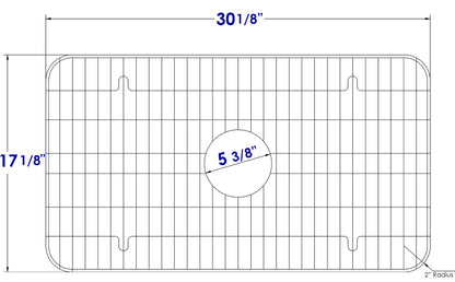 ALFI brand GR533 Stainless Steel Protective Grid for AB532 & AB533 Kitchen Sinks