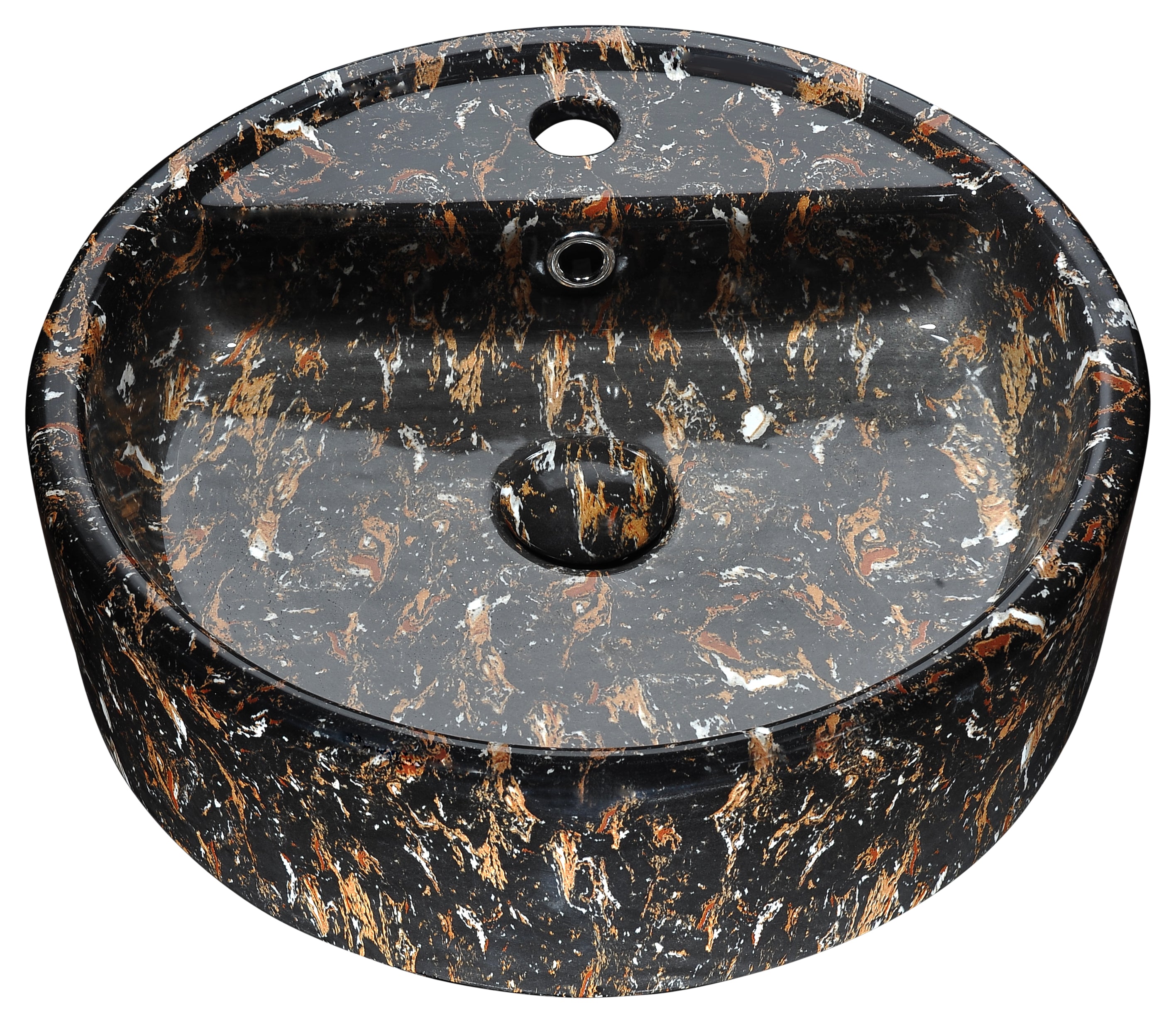 Rhapsody Series Ceramic Vessel Sink in Neolith Marble Finish