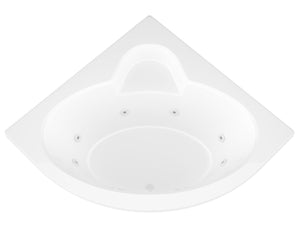 Atlantis Whirlpools Alexandria 60 x 60 Corner Whirlpool Jetted Bathtub