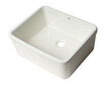 Load image into Gallery viewer, ALFI brand AB507 White 20&quot; Single Bowl Apron Fireclay Farmhouse Kitchen Sink