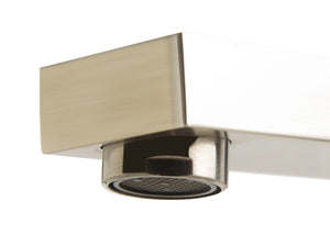 ALFI brand AB2322-BN Brushed Nickel Deck Mounted Tub Filler and Square Hand Held Shower Head