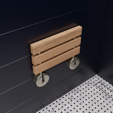 Load image into Gallery viewer, ALFI brand ABS16R 16 Inch Folding Teak Wood Shower Seat Bench