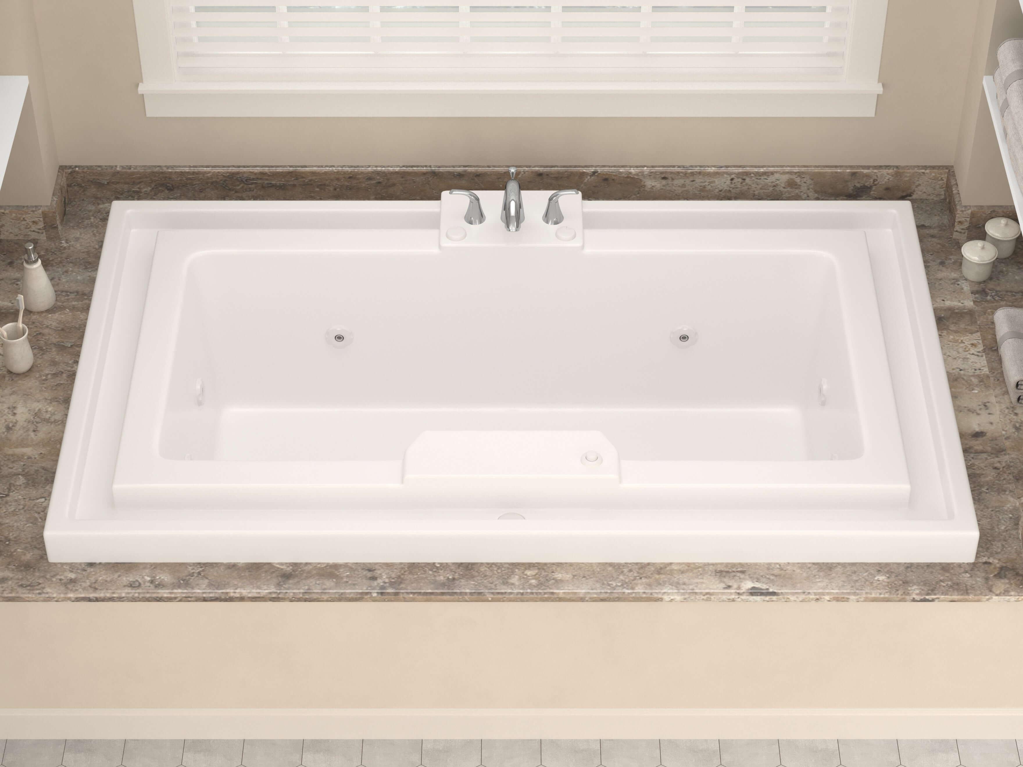 Atlantis Whirlpools Infinity 46 x 78 Endless Flow Whirlpool Jetted Bathtub