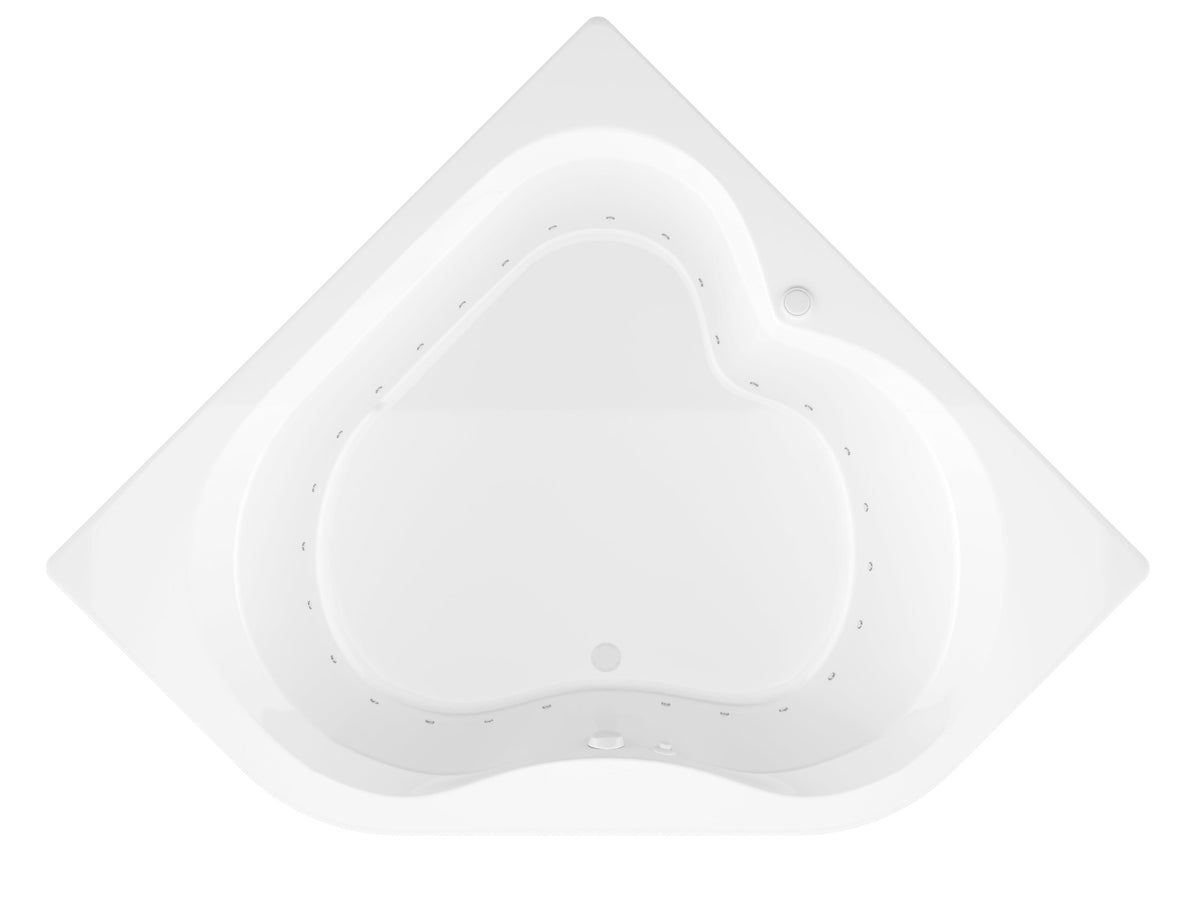 Atlantis Whirlpools Cascade 60 x 60 Corner Air Jetted Bathtub