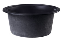 Load image into Gallery viewer, ALFI brand AB1717UM-BLA Black 17&quot; Undermount Round Granite Composite Kitchen Prep Sink