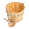 ALFI brand AB6604 Round Wooden Cedar Foot Soaking Tub