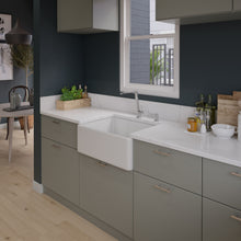 Load image into Gallery viewer, ALFI brand AB505-W White 26&quot; Contemporary Smooth Apron Fireclay Farmhouse Kitchen Sink