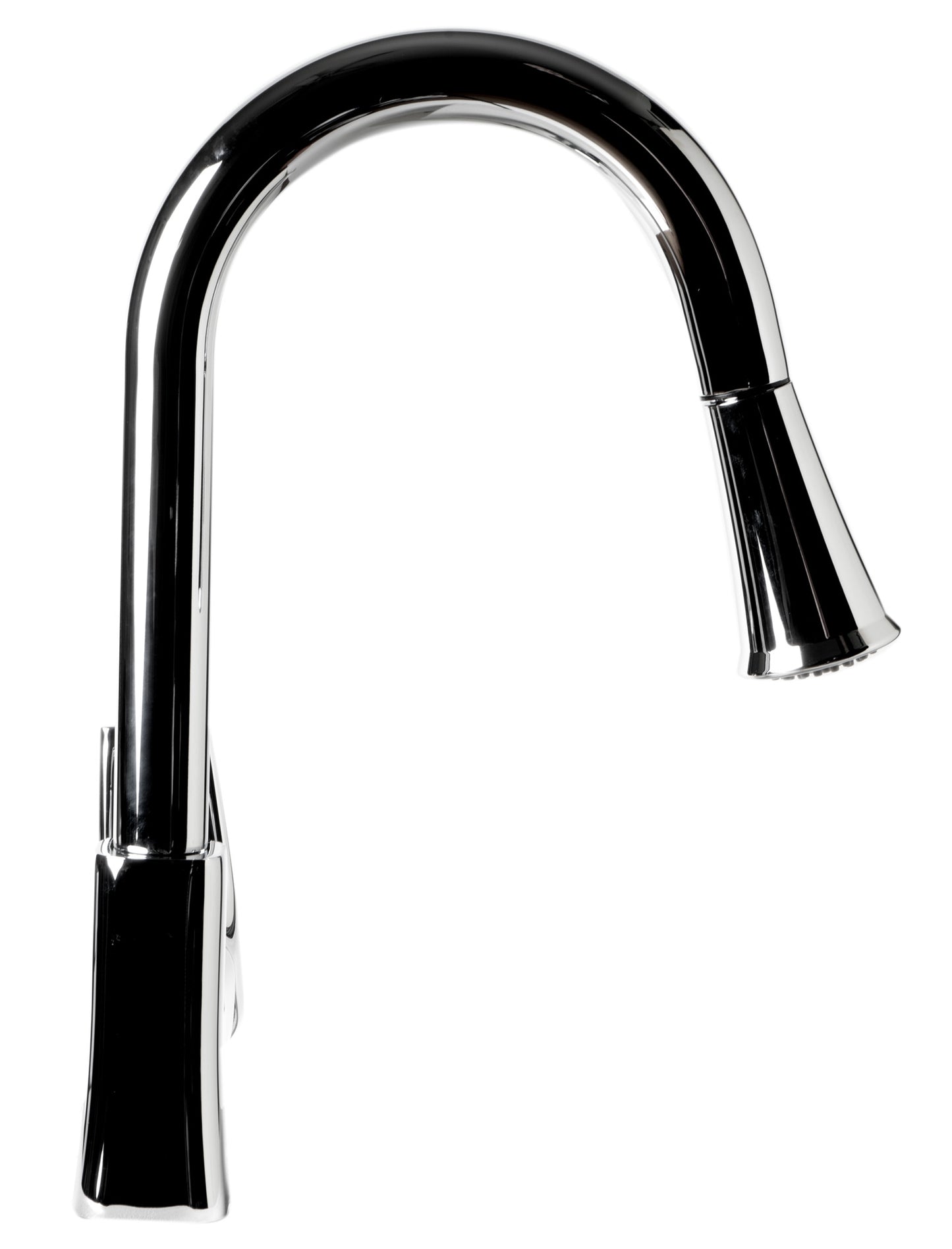 ALFI brand ABKF3889-PC Polished Chrome Square Gooseneck Pull Down Kitchen Faucet