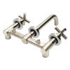 ALFI brand AB1035-BN Brushed Nickel 8" Widespread Wall-Mounted Cross Handle Faucet