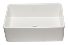 Load image into Gallery viewer, ALFI brand AB3020SB-W 30 inch White Reversible Single Fireclay Farmhouse Kitchen Sink
