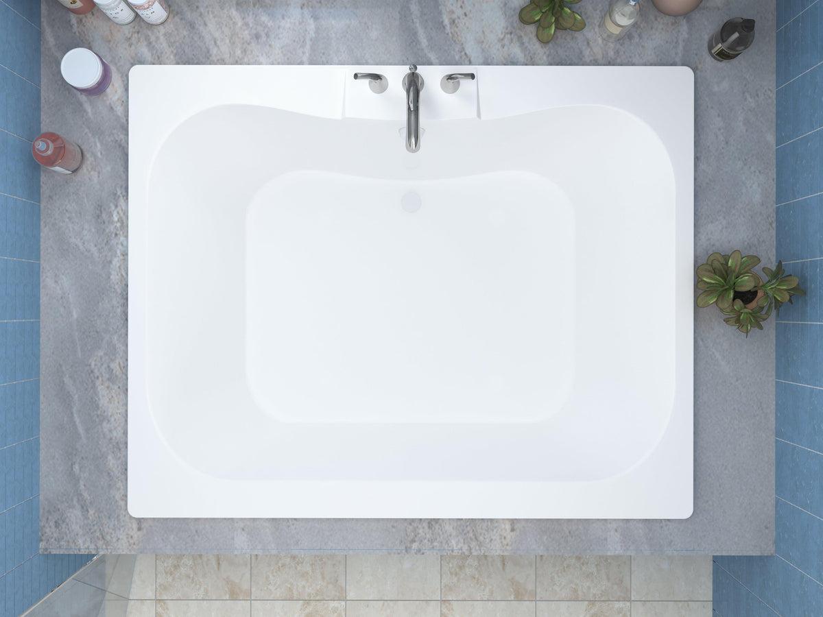 Atlantis Whirlpools Neptune 48 x 60 Rectangular Soaking Bathtub 4860NS