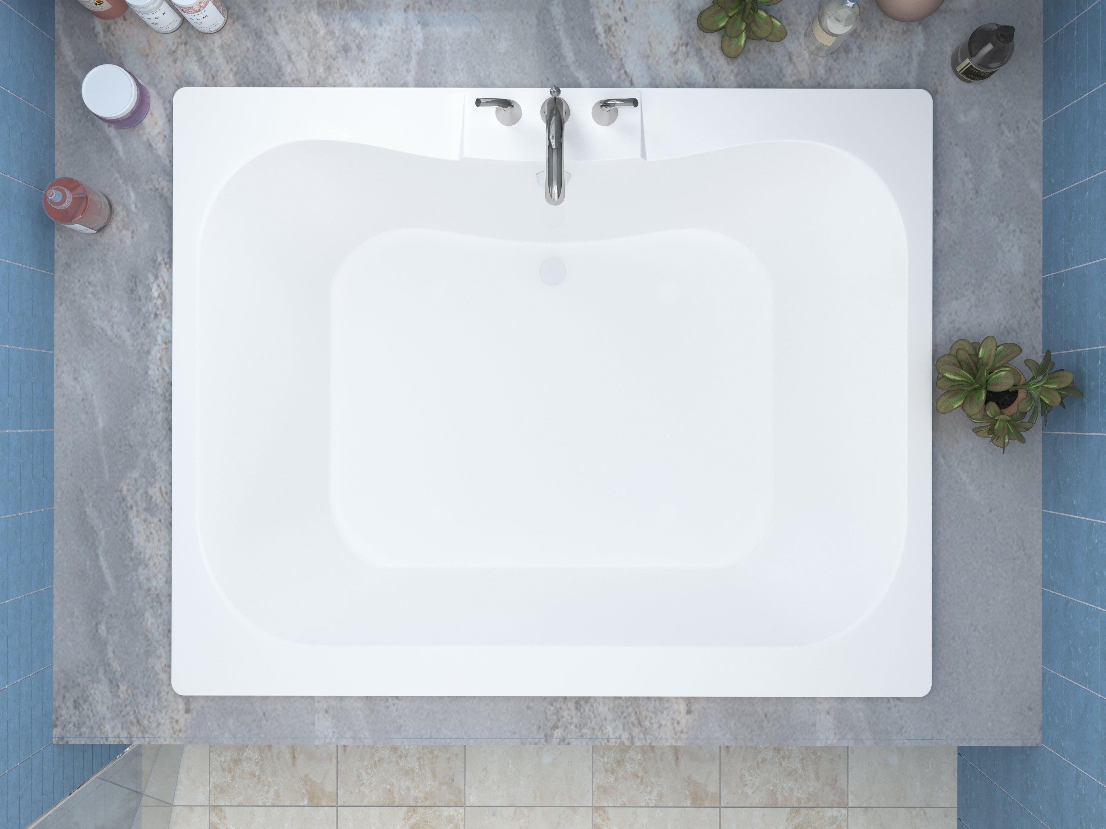 Atlantis Whirlpools Neptune 48 x 60 Rectangular Soaking Bathtub 4860NS