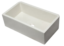 Load image into Gallery viewer, ALFI brand AB3318SB-B 33&quot; Biscuit Smooth Apron Solid Thick Wall Fireclay Single Bowl Farm Sink