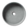 ALFI brand ABCO17R 17" Round Solid Concrete Above Mount Bathroom Sink