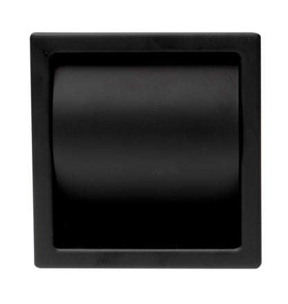 ALFI brand ABTPC77-BLA Black Matte Stainless Steel Recessed Toilet Paper Holder with Cover