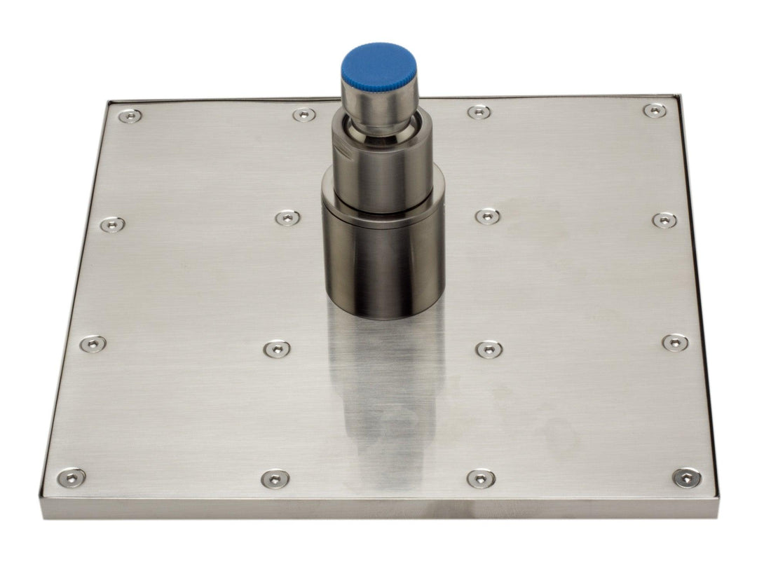 ALFI brand LED8S-BN Brushed Nickel 8" Square Multi Color LED Rain Shower Head