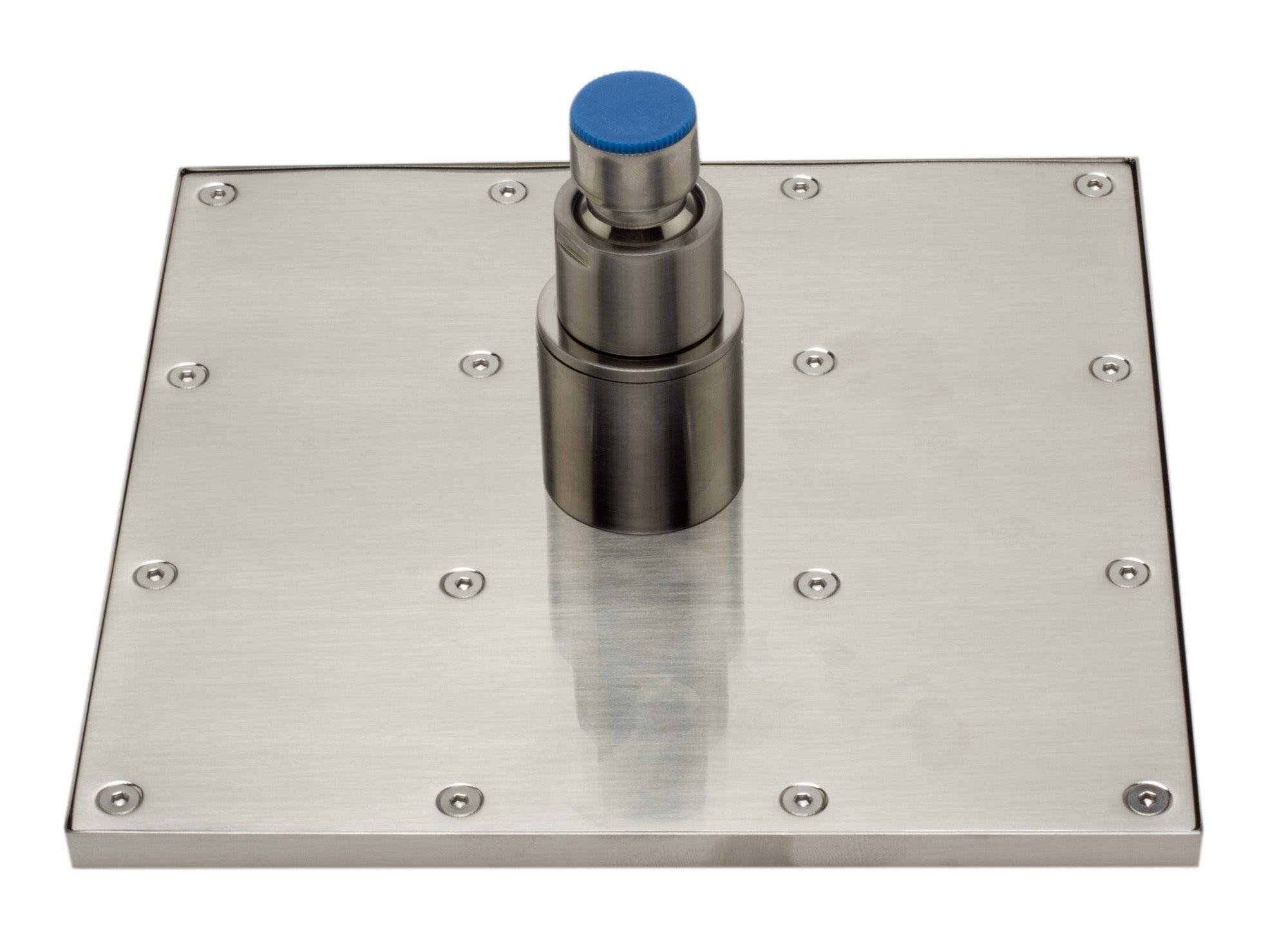 ALFI brand LED8S-BN Brushed Nickel 8" Square Multi Color LED Rain Shower Head