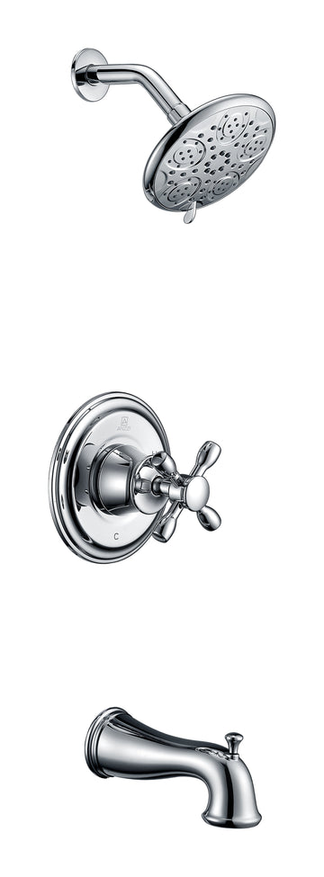 Mesto Series 1-Handle 2-Spray Tub and Shower Faucet