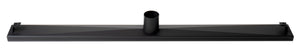 ALFI brand ABLD36B-BM 36" Black Matte Stainless Steel Linear Shower Drain with Solid Cover