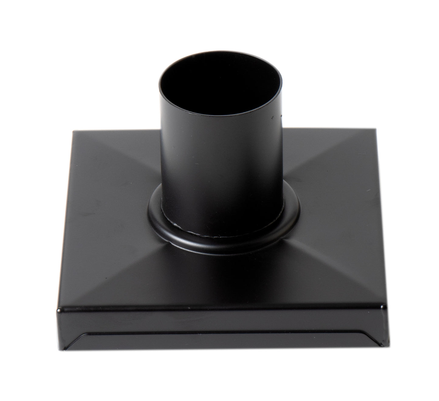 ALFI brand ABSD55C-BM 5" x 5" Black Matte Square Stainless Steel Shower Drain with Groove Holes