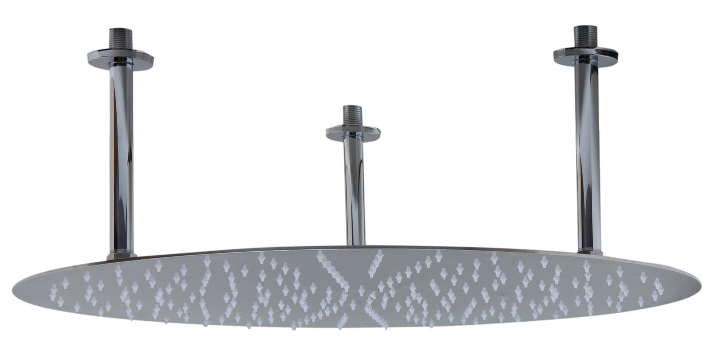 ALFI brand RAIN24R-PSS 24" Round Polished Solid Stainless Steel Ultra Thin Rain Shower Head