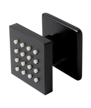 Load image into Gallery viewer, ALFI brand AB3820-BM Black Matte 2&quot; Square Adjustable Shower Body Spray