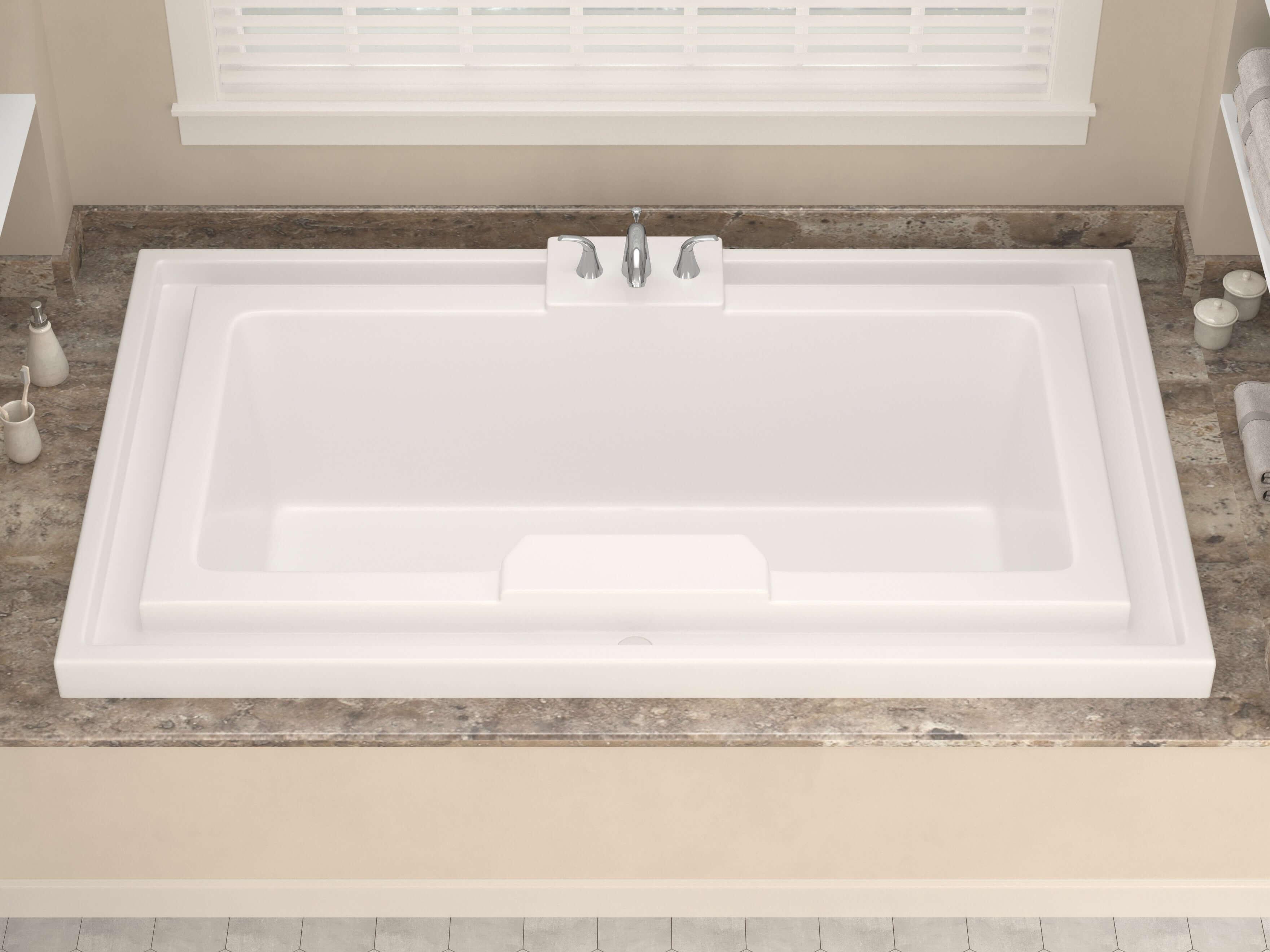 Atlantis Whirlpools Infinity 46 x 78 Endless Flow Soaking Bathtub 4678IS