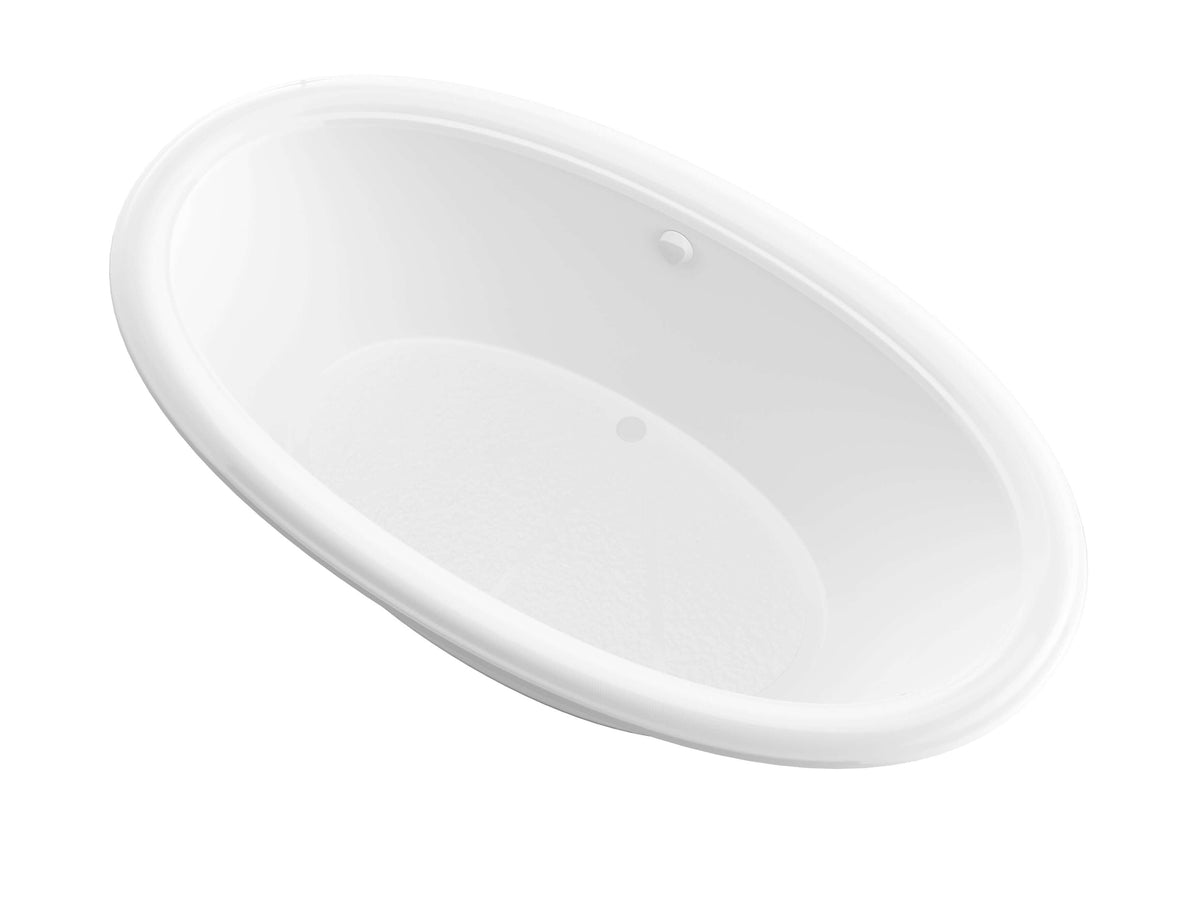 Atlantis Whirlpools Petite 44 x 78 Oval Soaking Bathtub 4478PCS