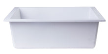 Load image into Gallery viewer, ALFI brand AB2420UM-W White 24&quot; Undermount Single Bowl Granite Composite Kitchen Sink