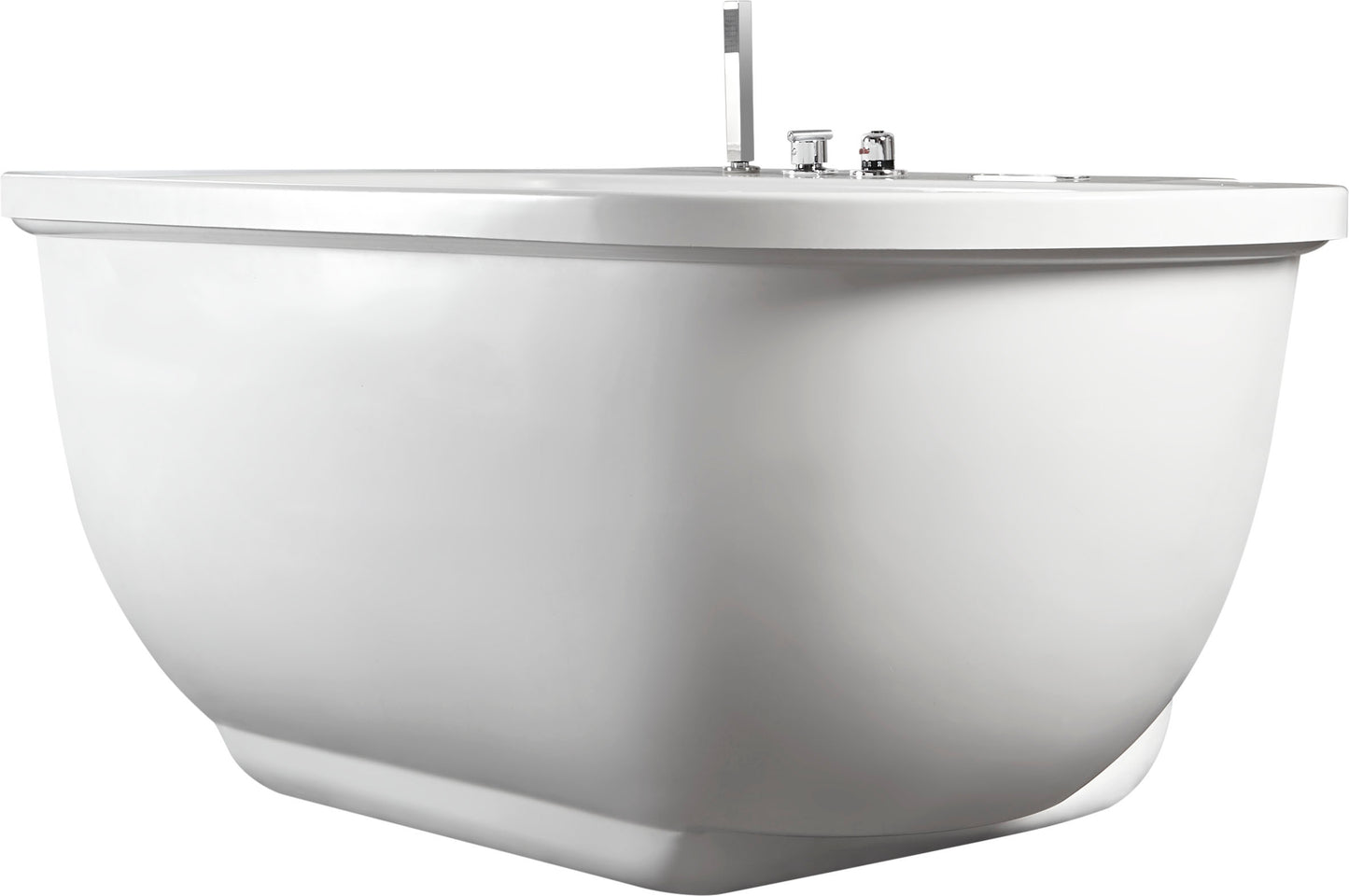 EAGO AM128ETL 6 ft Acrylic White Whirlpool Bathtub w Fixtures