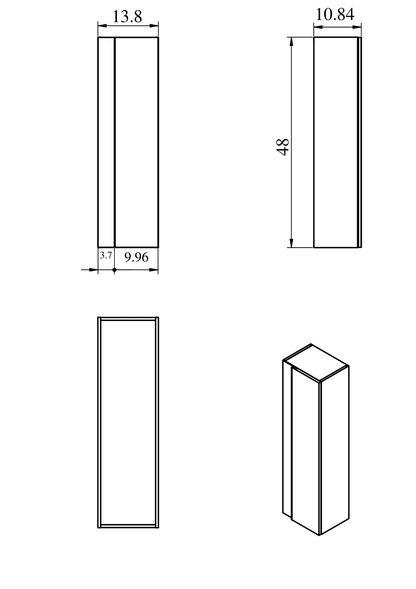 Lucena Bath Vision Tall Unit