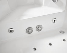 Load image into Gallery viewer, EAGO AM156ETL 5 ft Clear Corner Acrylic Whirlpool Bathtub for Two