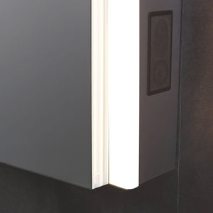 ALFI brand ABMC2432BT 24" x 32" Single Door LED Light Bluetooth Medicine Cabinet