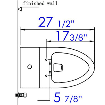 EAGO R-359SEAT Replacement Soft Closing Toilet Seat for TB359