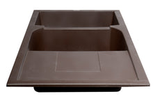 Load image into Gallery viewer, ALFI brand AB4620DI-C Chocolate 46&quot; Double Bowl Granite Composite Kitchen Sink with Drainboard