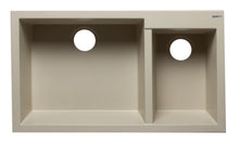 Load image into Gallery viewer, ALFI brand AB3319UM-B Biscuit 34&quot; Double Bowl Undermount Granite Composite Kitchen Sink