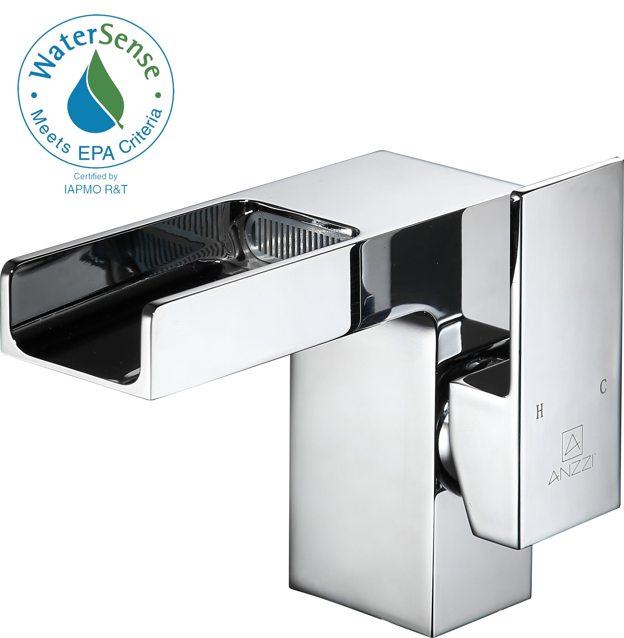Zhona Series Single Hole Single-Handle Low-Arc Bathroom Faucet in Polished Chrome