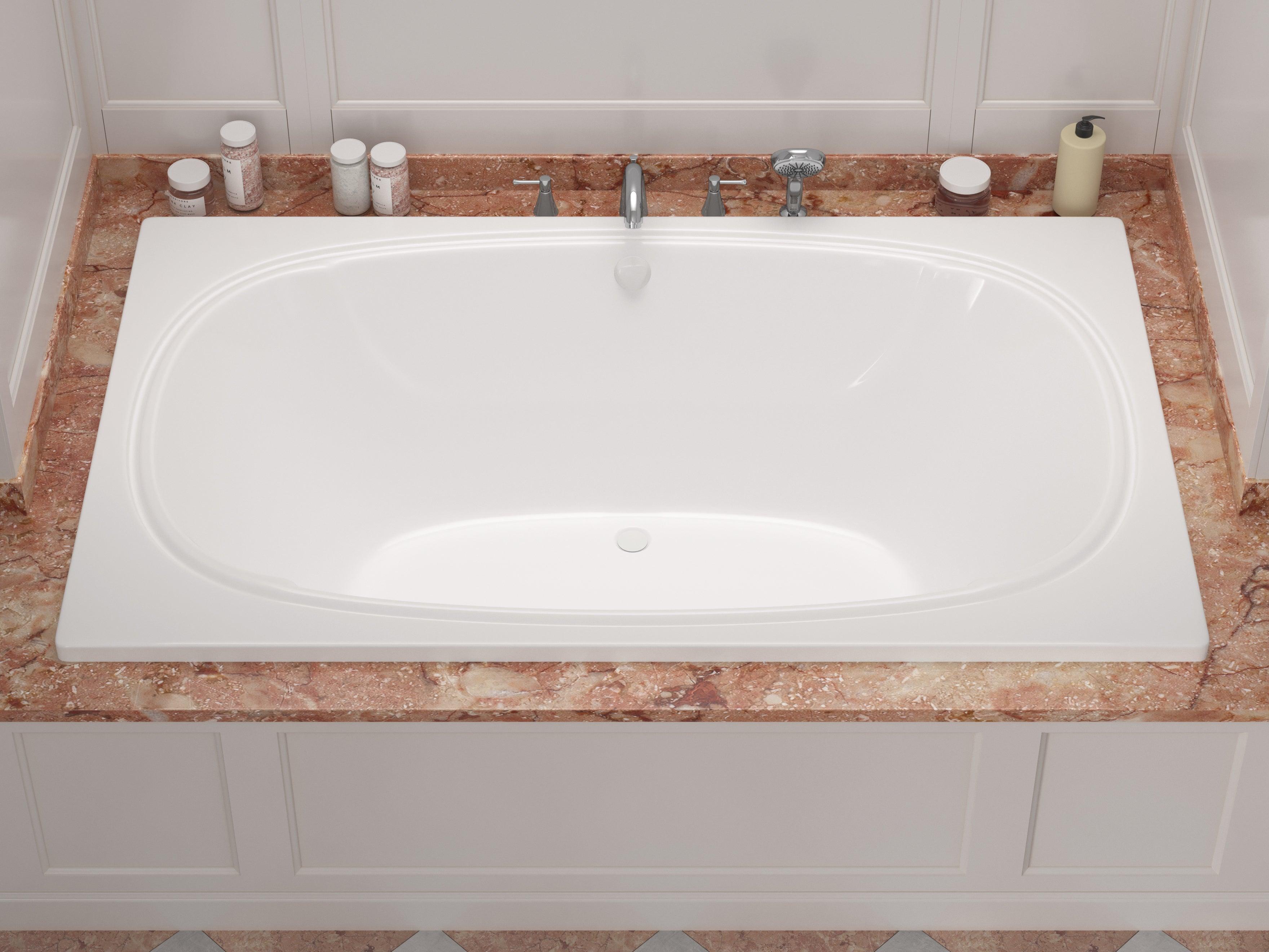 Atlantis Whirlpools Charleston 48 x 78 Rectangular Soaking Bathtub