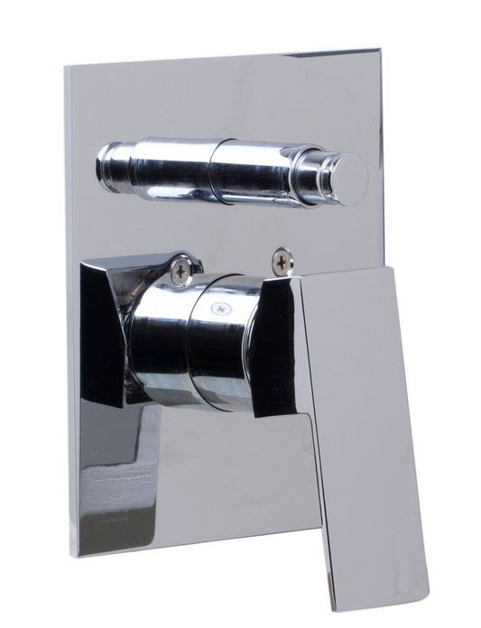 ALFI brand AB5601-PC Polished Chrome Shower Valve Mixer with Square Lever Handle and Diverter