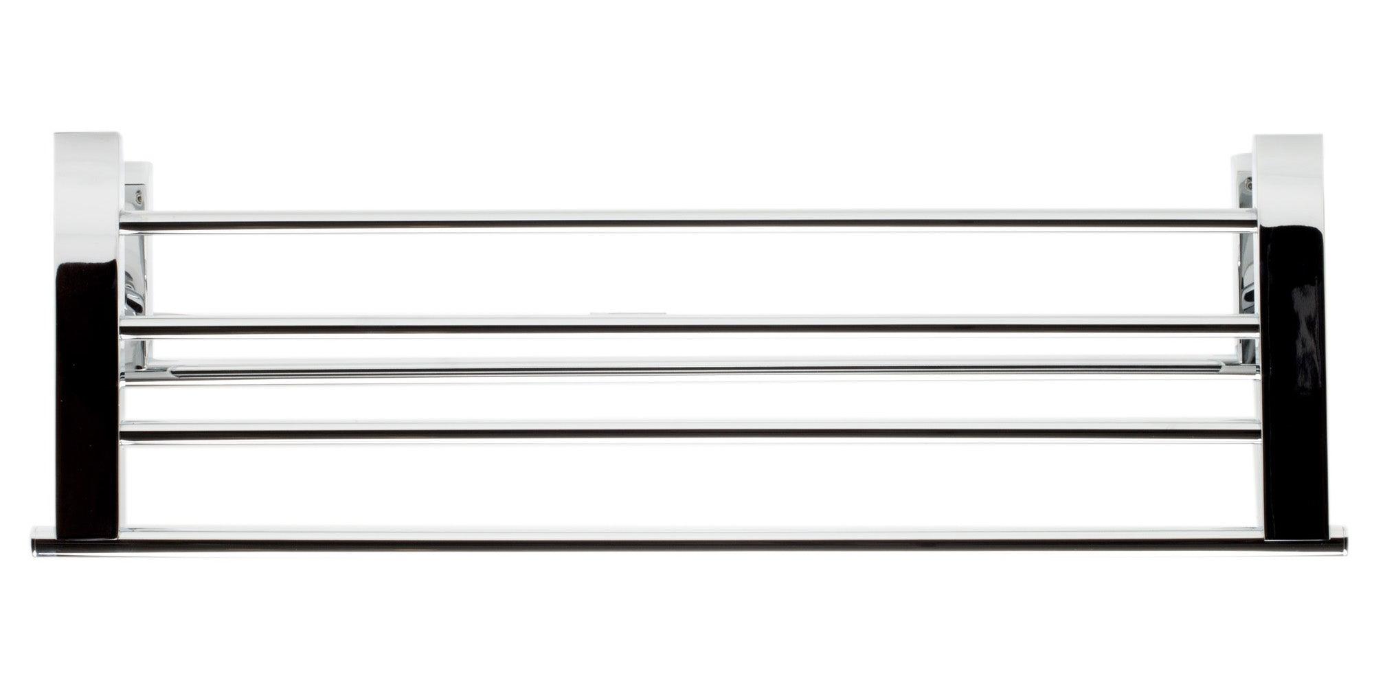 ALFI brand AB9564-PC Polished Chrome 26 inch Towel Bar & Shelf Bathroom Accessory