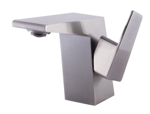 ALFI brand AB1470-BN Brushed Nickel Modern Single Hole Bathroom Faucet