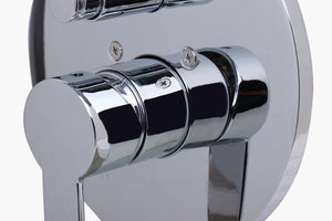 ALFI brand AB3101-PC Polished Chrome Shower Valve Mixer with Rounded Lever Handle and Diverter